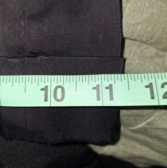 A pair of Sharagano black wide leg ladies pants in a size 12. Cotton/nylon/spand - Picture 7 of 8